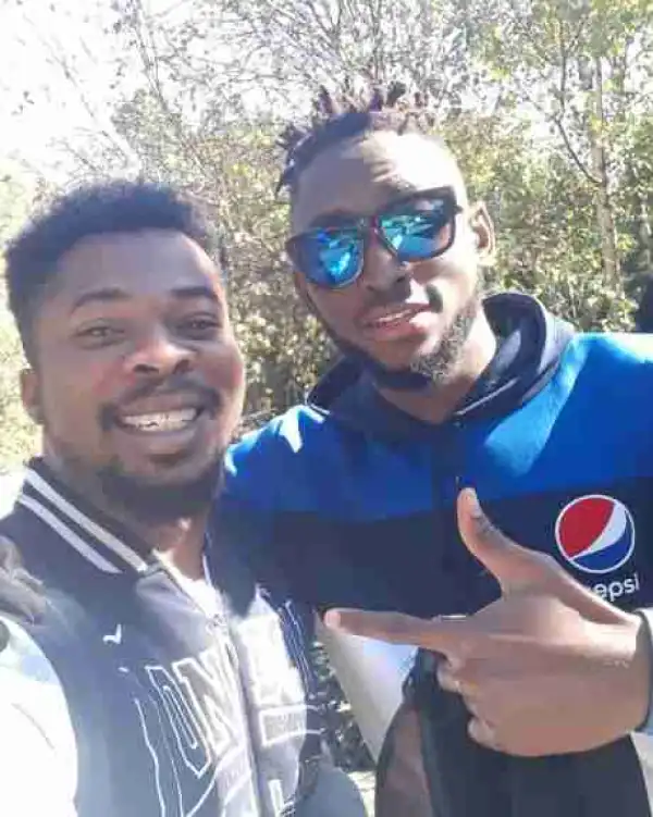 #BBNaija:  Miracle, Nina And Tobi Pictured In South Africa This Morning